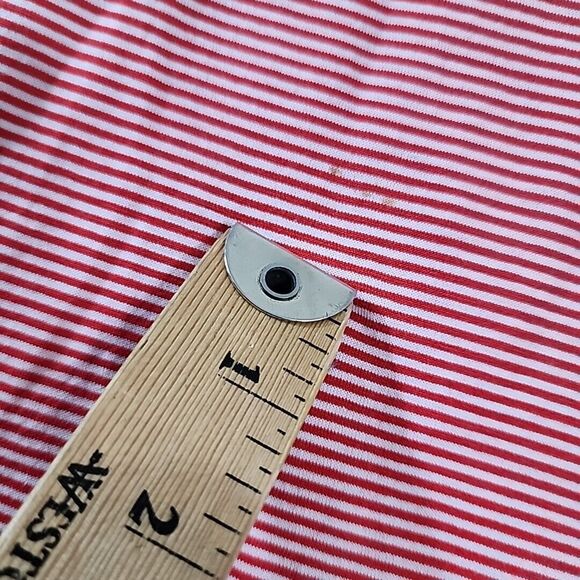 Vintage FILA Womens Medium collared sleeveless top Striped Red White Blue Shirt‎ - Picture 13 of 16